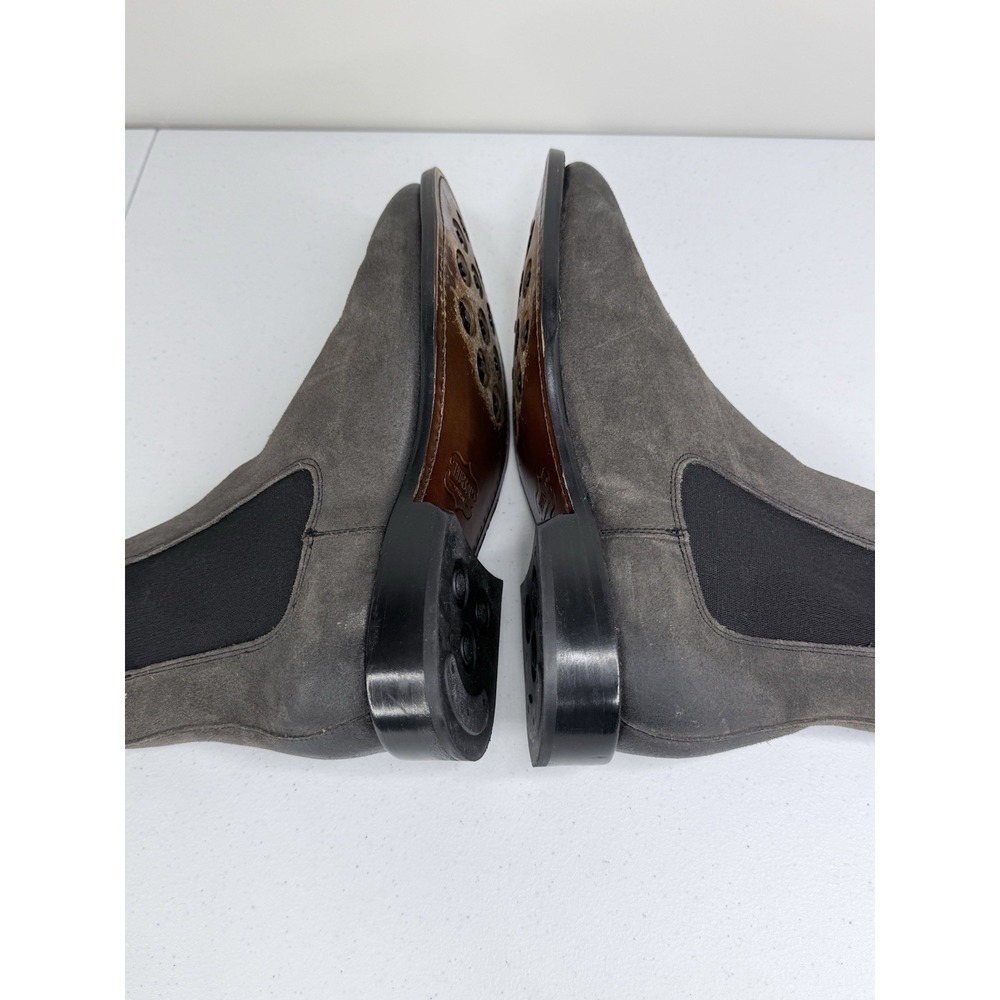 Thursday Everyday Cavalier Chelsea Boots 8 W Shadow Grey Suede Goodyear Welt - Picture 6 of 9